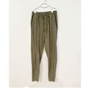 Outdoor voices all day cloud knit straight leg sweatpants green